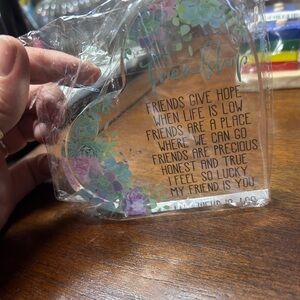 Heart-Shaped Friendship Decor with Floral Design